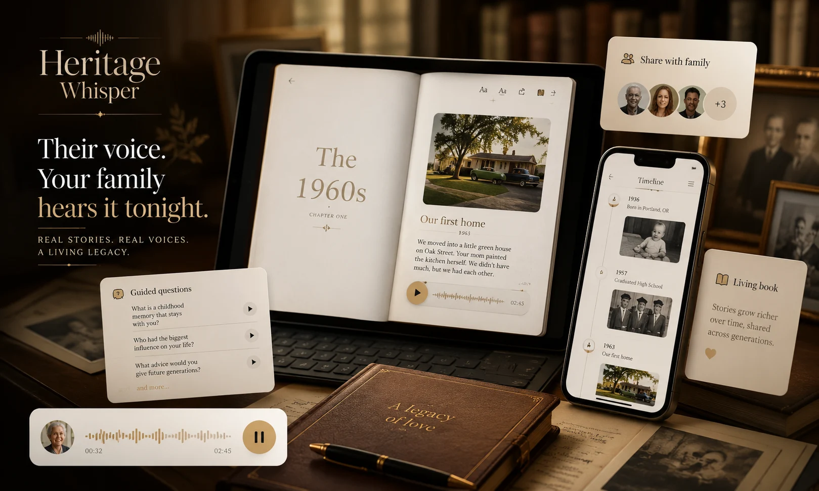 HeritageWhisper product screenshot